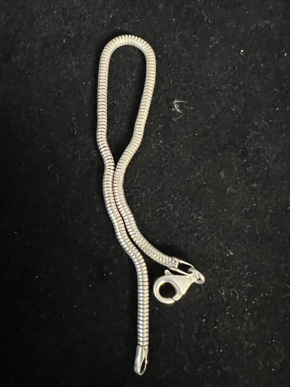 925 STERLING SILVER ITALY THICKER SNAKE BRACELET 8.5in